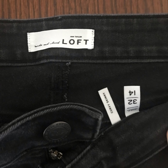 LOFT Denim - ANN TAYLOR LOFT BLACK DENIM JEANS LOFT Denim - ANN TAYLOR LOFT BLACK DENIM JEANS
